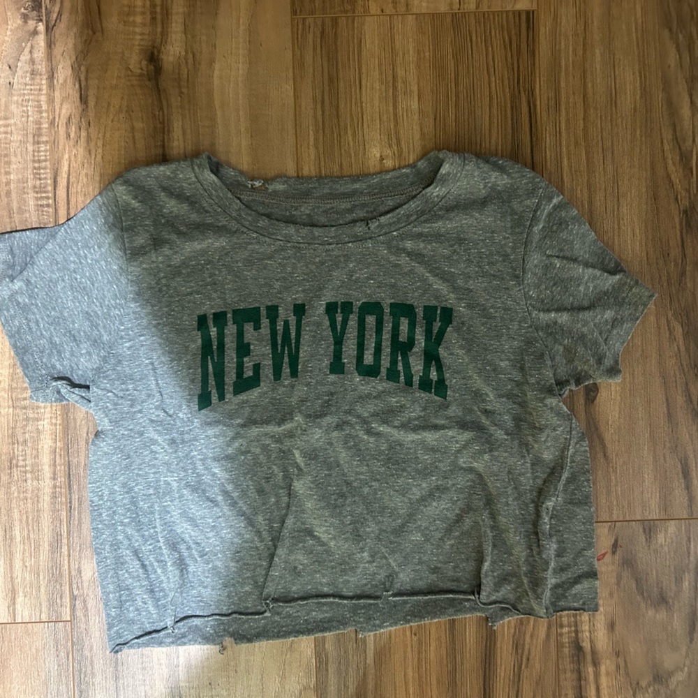 Prince Peter Collection Gray Tee with Green Print